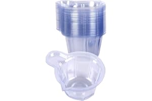 BOBOZHONG Vasos de orina,100 PCS Vasos Desechables para recolección de orina, Vasos de plástico Desechables para muestras de orina para Prueba de ovulación, Prueba de Embarazo, Prueba de pH