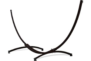 Potenza Gestell Outdoor Hängemattengestell XXL 365cm, 220kg I Gestell für Hängematten, Rahmen aus Stahl wetterfest (Braun)