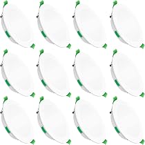 Kit 6 Faretti LED Dimmerabili ALUSSO – Ultrasottili, IP44, 3CCT 3000K-6500K, Diametro Foro 67-75 Mm