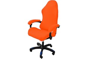 LIFEDX Coprisedia da Gaming Elasticizzata,Ergonomica Coprisedia per Sedia da Gioco,Fodera per Sedia da Ufficio con Braccioli/Schienale della Sedia per Sedia da Computer Gioco,Senza Sedie-Orange