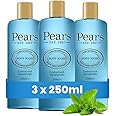 Pears Pure & Gentle Body Wash with Fresh Mint Extract - Nourishing Gel Cleanser with 10x More Moisturiser *- Beauty Bath for Moisturising Care - Suitable for Men and Women - 250ml (3 Pack)