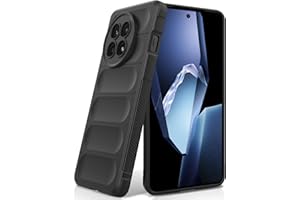 BonYonka Silikonowy Etui do OnePlus 13R, Miękką Wyściółką Wewnętrzną z Mikrofibry, Obiektywem Aparatu Pełna Ochrona, Osłona Odporna na Uderzenia - Czarne