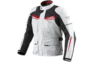 JET Men's Waterproof Motorcycle Jacket with Aquatex Textile Armour