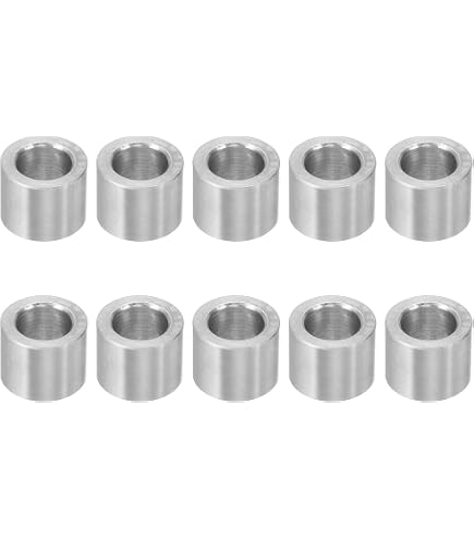 PATIKIL Distanziatori In Alluminio M10 - 5 Pezzi Round, Diametro 10,5x20 Mm, Lunghezza 15 Mm Per Bulloni E Viti 3/8"