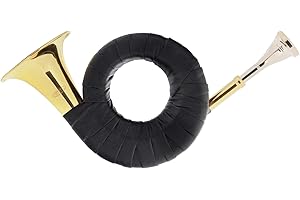 Classic Cantabile Taschenjagdhorn - Kleines Jagdhorn in Bb-Stimmung, Posthorn, Taschenhorn oder Signalhorn - Fürst Pless Horn mit Tasche, Mundstück und Reinigungstuch