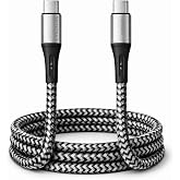 REMORAX Wahoo Type C-C &Ouml;RG&Uuml;L&Uuml; 60Watt PD Hızlı Şarj Kablosu, iPhone 15/16/17 ve Andoid İ&ccedil;in (Siyah+Gri/G&uuml;m&uuml;ş Metal) (100 CM)