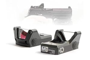 WAOBE Mini collimatore tattico M1 Red DOT Sight - Mirino elettronico Compatto a Pistola Reflex Aperta per Attacco G
