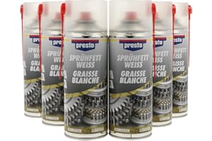 presto 100012 Sixpack Sprühfett weiß 400 ml