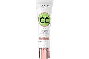 L'Oréal Paris Magic CC Cream with SPF 11, Anti-Redness and Colour Correcting, With Vitamins B5 and E, Lightweight Hydrating F