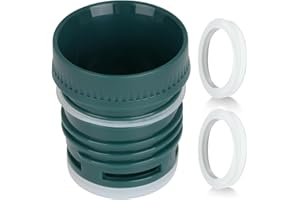 SYGG Tapón Cebador de Repuesto para Termo, Tapón Térmico para Botella Stanley Clásica (Compatible con 473 ml, 750 ml, 1L, 1.4L, 1.9L), Incluye Set de Juntas de Silicona (Verde)