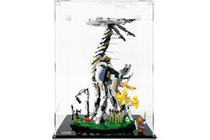 icuanuty Vitrine Acrylique pour Lego Horizon Forbidden West 76989, Vitrine de Rangement Anti-Poussière et Organisation pour Modèle Lego, Dimensions 25 x 22 x 38 cm (Pochette D'affichage Uniquement)