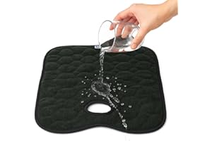 Koo-Di Oopsie Do Do Baby Car Seat Protector & Pushchair Liner, Waterproof Absorbent Seat Pad for Potty Training, Toddler Accidents, Child Travel Comfort – Black