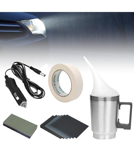 Kit De Rénovation Phares De Voiture – Tasse D'atomisation + Couvercle étanche – Pour Phares Jaunis Ou Ternes