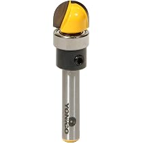 Yonico Flush Trim Router Bit – 1/2" Shank, 1/2" Diameter, 1-1/2" Cutting Length – Pattern Bit With C3 Carbide