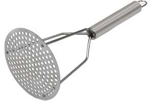 Voiakiu Presse-purée portable en acier inoxydable haute performance, presse-purée alimentaire pour la cuisine