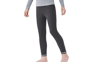 Terecey Pantalon Termico Interior Niños de Algodón Leggings Térmica para Niño Niña Suave y Cómodo Pantalón Termicas
