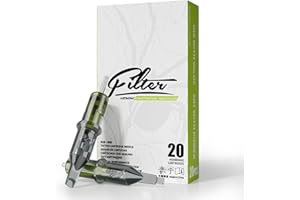 EZ TATTOO EZ Aiguilles pour Cartouches de Tatouage - 20pièces #10 (9RM) Bugpin Curved/Round Magnum Aiguilles de Tatouage pour Machine à Tatouer - Venom