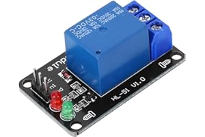 Shanrya Relay Module, Safety Green Indicator, 3.3V, Manual, Normally Open, Green