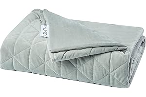 ‎CALMZY Calmzy Fleece Bettbezug für Gewichtsdecke 150x200cm - Bezug für Schwere Decke für erholsamen Schlaf & schnelles Einschlafen - Therapiedecke für Erwachsene – Weighted Blanket - Grau