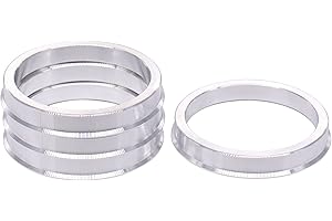 Doo Engy Anelli di centraggio in alluminio 66,6-57,1 mm per A-UDI per M-ercedes per V-W per S-eat per mozzi ruota S-Koda, 4 pezzi