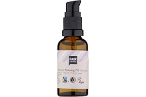 ‎FAIR SQUARED FAIR SQUARED Shaving Oil Intimate Apricot 30 ml - Vegane Naturkosmetik in der Zero Waste Mehrweg-Glasflasche