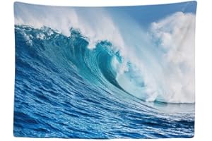 Ulticool - Vagues de mer Surf Plage d'été Voile - Tapisserie murale - 200x150 cm - Grande tapisserie - Poster Décoration - Toile - Peinture - Accessoire Tapestry