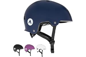 ATTABO Genes Casco da Skateboard e Monopattino Taglia M-L Casco Scooter con tecnologia ABS Hard Shell con 11 fori di ventilazione Manopola di regolazione Materiale durevole e sicurezza