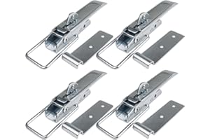 ‎SAFETYTEX Safetytex Exzenterverschluss Spannverschluss - Bordwandverschluss Verzinkt - Anhänder Zubehör - 210 mm Verschluss -Sicherung Hebelverschluss - Kistenverschluss (4 Stück)