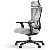 ProtoArc EC100 Ergonomic Office Chair - Higher Back Computer Desk Chair with 10CM Thicker Spring Cushion, Adaptive Lumbar Sup