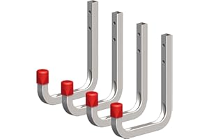 4 x SECOTEC® Universalhaken verzinkt 80 x 120 mm Belastbarkeit 45 kg Allzweckhaken Gerätehaken