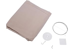 Zerodis Round Dome Wiszące Łóżeczko Dziecięce Łóżko Moskitiera Zasłona Baldachimowa Dla Dziecka Kid Home Decor (Khaki)