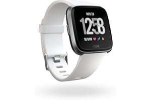 Fitbit Versa Gesundheits- & Fitness Smartwatch mit Herzfrequenzmessung, 4+ Tage Akkulaufzeit & Wasserabweisend bis 50 m Tiefe