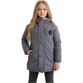 Kız &Ccedil;ocuk Parka Mont Kışlık &ndash; K&uuml;rkl&uuml; &Ccedil;ocuk Parka, Sıcak Tutan, Kap&uuml;şonlu, R&uuml;zgar Ge&ccedil;irmez &amp; Su Ge&ccedil;irmez, Fermuarlı, Cepli, G&uuml;