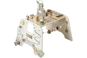 Vertbaudet VERTBAUDETMitwachsender Baby Activity-Tisch TANSANIA, Holz FSC®Natur