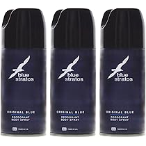 Blue Stratos Eau De Toilette, Original Blue for Men, Lasting