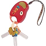 B. toys - Funkeys - Chiavi giocattolo rosse per bambini e neonati - Chiave giocattolo per auto con luce e suoni per distrarre