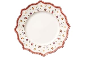 ‎VILLEROY & BOCH Villeroy & Boch – Toy'S Delight Speiseteller 29 cm Bunt, Speiseteller Weihnachten, Weihnachten Teller, Weihnachtsgeschirr, Essteller Keramik Weihnachten, Premium Porzellan