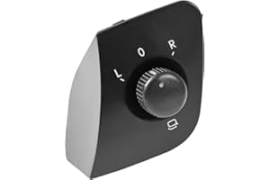 FLYDIDA 6J1959565 Schalter Spiegelverstellung Spiegelschalter Außenspiegel Schalter Einstellknopf Ersatz für 2008-2017 Ibiza IV Hatchback (6J5, 6P1), Schwarz