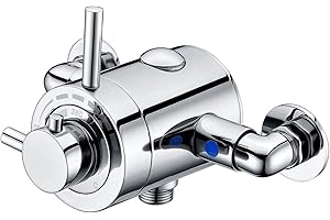 Buyaparcel Thermostatic Concentric Exposed Shower Mixer Valve - 135mm to 165mm Centres