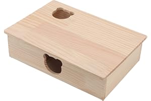 HEEPDD Maze Hamster Hideout, wielokomorowa mała kryjówka dla zwierząt domowych z ruchomym dachem dla chomików myszy myszoskoczki