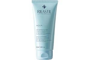 Rilastil Aqua Detergente Viso con Acido Ialuronico, Idratante e Riequilibrante, Adatto a Tutti i Tipi di Pelle, Confezione da 50 ml