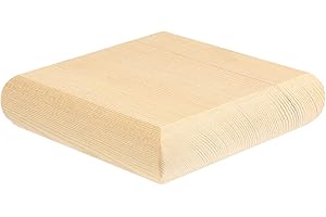 Jackson Woodturners Hemlock Flat Newel Cap Rebated to fit a 90mm Newel Post