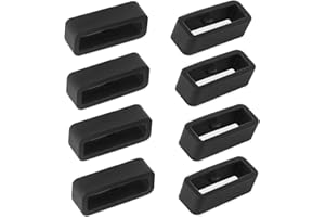 Aidqxbaoer 8 Pezzi Anello di Fissaggio per Cinturino in Silicone,passante per cinturino in silicone, Fibbia Di Ricambio Per Cinturino Orologio,per Orologi Accessori, diametro 22 mm