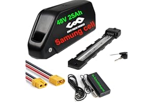 UNIT PACK POWER 48V 25Ah batteria per bicicletta elettrica - Batteria per 48V/52V 1500W - Batteria agli ioni di litio per Kit di conversione bici Motore anteriore posteriore Hub