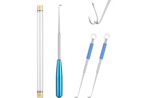 Vicloon Zestaw 3 narzędzi wędkarskich ze stali nierdzewnej z pudełkiem do przechowywania