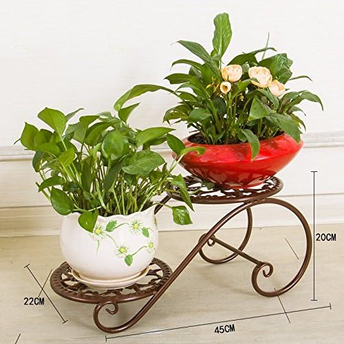 Iron Art Multi-layer flower racks floor-pots of indoor plants, European-style living room balcony, showy color