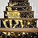 Price comparison product image Jaysis Christmas 3D Simulation Stair Stickers Waterproof Wall Stickers DIY Home Decor Christmas 3D Simulation Stair Stickers