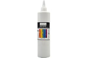 SÜDOR Peinture acrylique 500 ml – Peinture acrylique de qualité supérieure pour artistes (blanc)