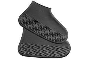 beidaiby 1 Pair Silicone Shoe Covers,Non-Slip Shoe Covers,Reusable Waterproof Boots Shoes Cover,Foldable Rain Boots Protector for Men and Women,Shoes Protector Galoshes for Outdoor Activity Rain Snow