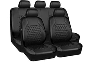 NETHIX 5 Seats Universal Car Seat Covers Set for Nissan Qashqai J12 J11 J10 J11 J12 +2 2006-2023 2024 2025 Full Set Front And Rear Nonslip Seat Covers Accessories,A